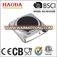 Electric coil hot plate and stove with countertop